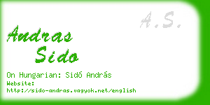 andras sido business card